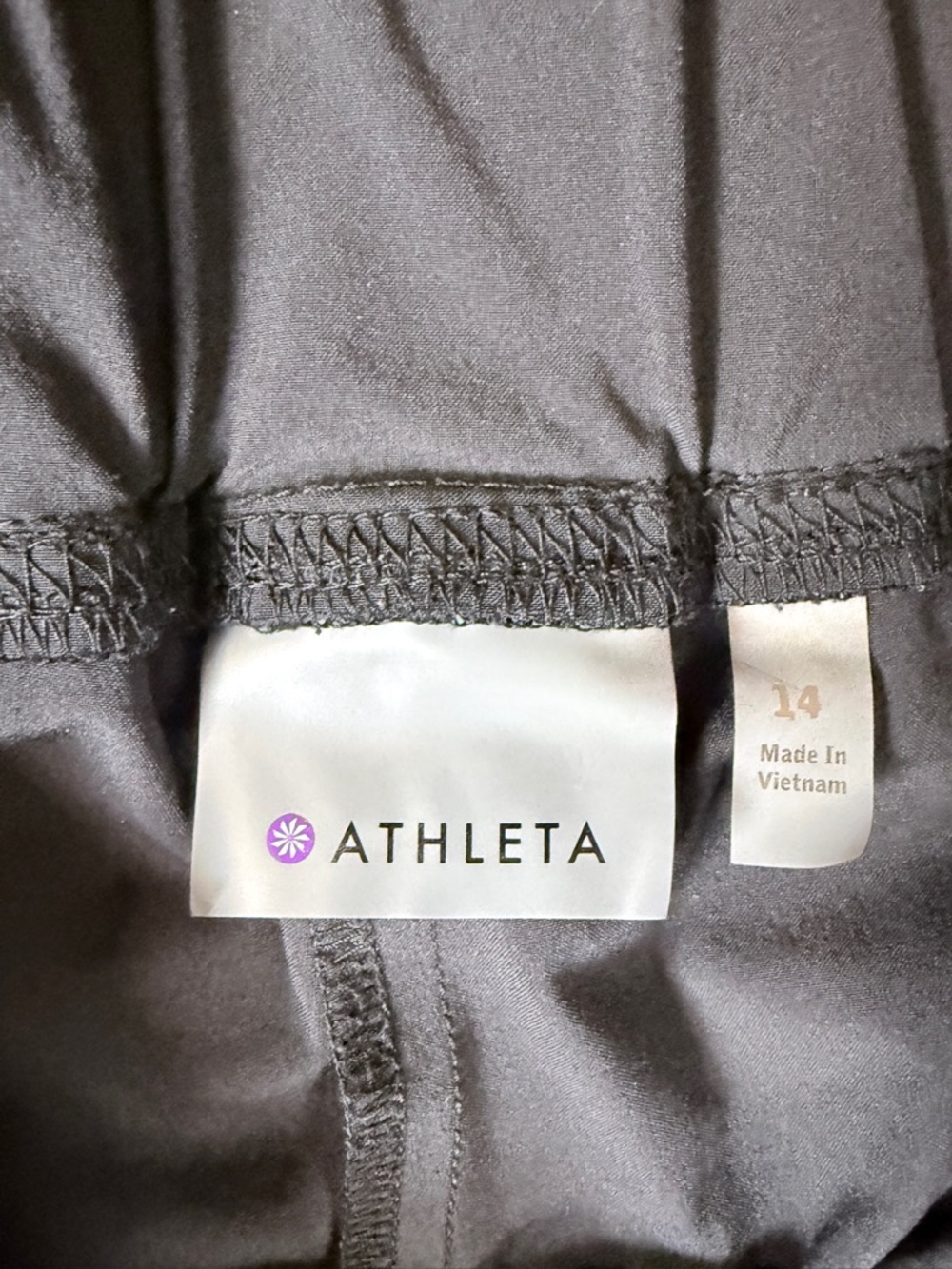 Athleta Black Straight Leg Casual Pant | Size 14 - Picture 4 of 6